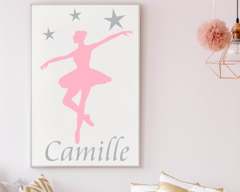 Ballerina Wall Decals-Personalized Ballerina Name Decal